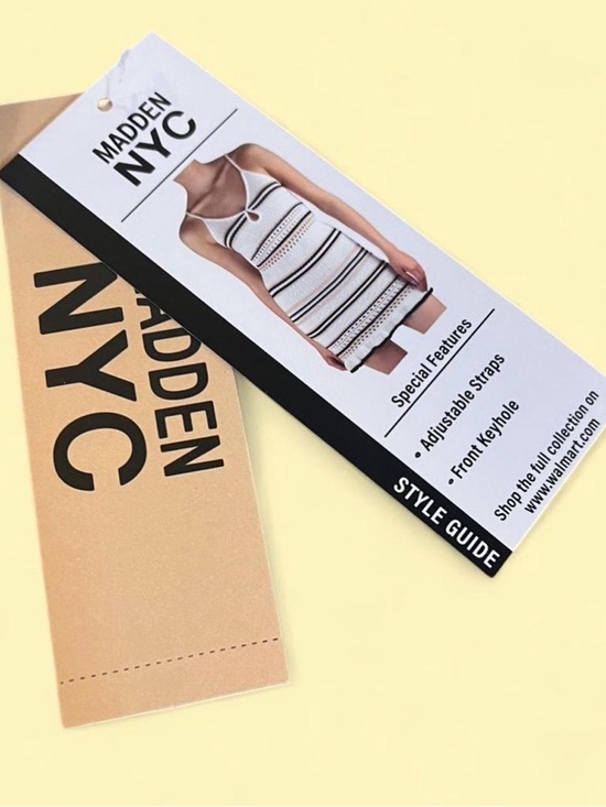 Cream Stripe Knit Spaghetti-Strap Midi Dress - Picture 2 of 5